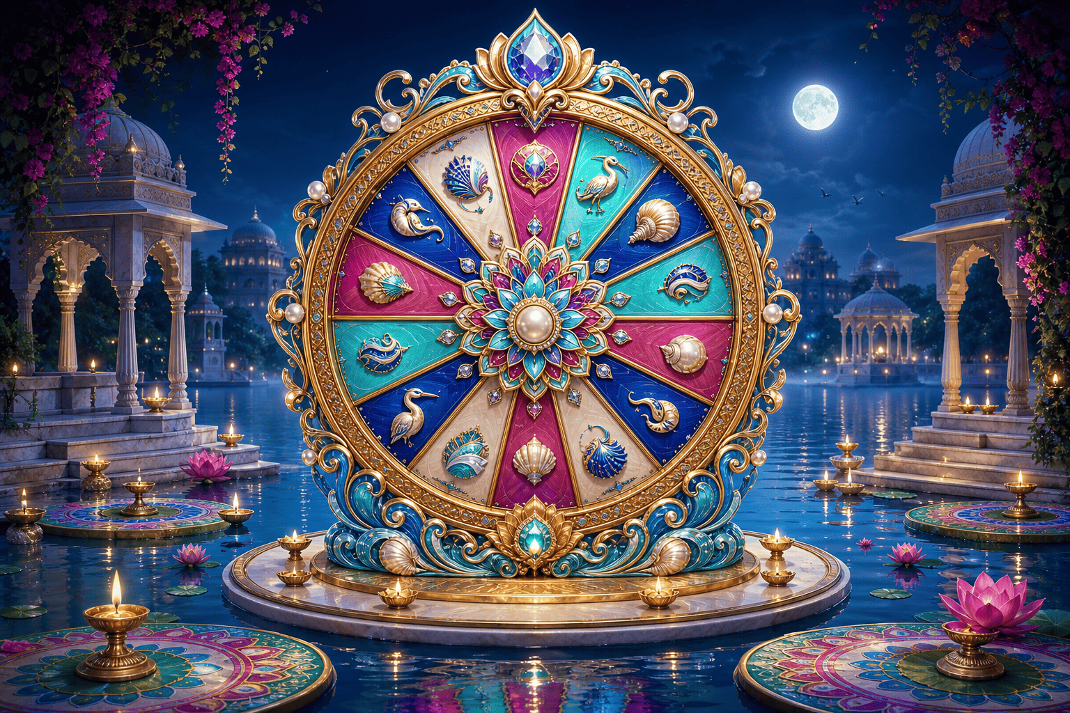 Lagoon Wheel of Rangoli game art